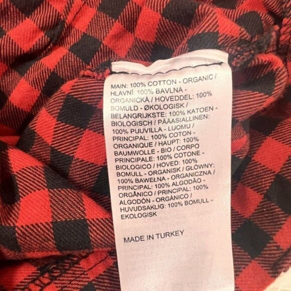 THE RAGGED PRIEST Milk It Crimson Flared Red Gingham Trouser Pants Checker Print - Picture 12 of 12